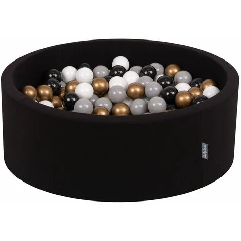 KiddyMoon 90X30cm/200 Palline ∅ 7CM Piscina Di Palline Colorate Per Bambini Tondo Fabbricato In EU, Nero:Bianco/Grigio/Nero/Oro 3 KiddyMoon 90X30cm/200 Palline ∅ 7CM Piscina Di Palline Colorate Per Bambini Tondo Fabbricato In EU, Nero:Bianco/Grigio/Nero/Oro