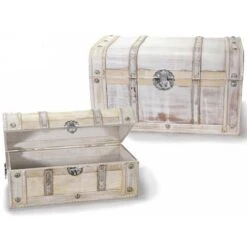 Bauli Organizer Porta Tutto A Forma Di Valigie In Legno Vintage Complemento D'arredo Per Casa E Negozi -Cameretta Per Bambini 29544284 3