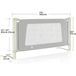 Barriera Letto Altezza Regolabile, Sponda Di Sicurezza Per Bambini Spondina Letto Anti Caduta (180cm) -Cameretta Per Bambini 30679951 4