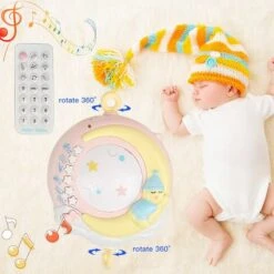 BATHRINS®Campanello Da Letto,Lettino Per Bebè, Sonaglio Rosa Per Proiezione Di Musica Per Bambini -Cameretta Per Bambini 30947688 4