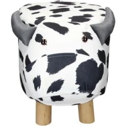 WOMO-DESIGN Sgabello Per Bambini A Forma Di Mucca Ottomano In Pelle Sintetica -Cameretta Per Bambini 32159859 3