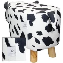 WOMO-DESIGN Sgabello Per Bambini A Forma Di Mucca Ottomano In Pelle Sintetica -Cameretta Per Bambini 32159859 4