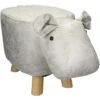WOMO-DESIGN Sgabello Per Bambini A Forma Di Ippopotamo Pouf In Pelle Sintetica -Cameretta Per Bambini 32159867 1