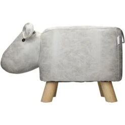 WOMO-DESIGN Sgabello Per Bambini A Forma Di Ippopotamo Pouf In Pelle Sintetica -Cameretta Per Bambini 32159867 2
