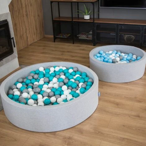 KiddyMoon 120X30cm/SENZA Palline Piscina Per Bambini Tondo Fabbricato In EU, Rosa:Rosa Chiaro/Perla/Trasparente 5 KiddyMoon 120X30cm/SENZA Palline Piscina Per Bambini Tondo Fabbricato In EU, Rosa:Rosa Chiaro/Perla/Trasparente - immagine 3