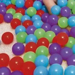 Palla Palline Gioco Colorate Bambini Sacca 100 Palline Semirigide Diametro 6.5cm -Cameretta Per Bambini 33506046 3