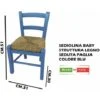 SEDIOLINA BABY PAGLIA COLORE BLU -Cameretta Per Bambini 33717401 1