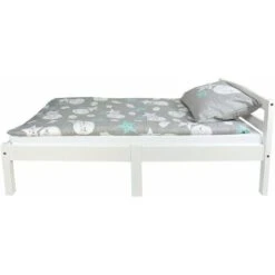 Letto In Legno - Colore Bianco CLASSIC 140/70 Con Materasso -Cameretta Per Bambini 33981550 3