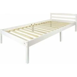 Letto In Legno - Colore Bianco CLASSIC 200/90