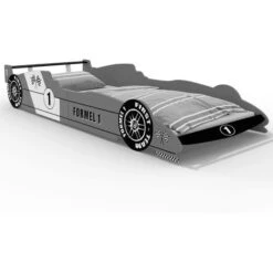 Letto Per Bambini Formula 1 Macchina Da Corsa 90x200cm Con Rete A Doghe Inclusa Argento Letti In Legno Per Bimbi 9 Letto Per Bambini Formula 1 Macchina Da Corsa 90x200cm Con Rete A Doghe Inclusa Argento Letti In Legno Per Bimbi -Cameretta Per Bambini 34726859 3