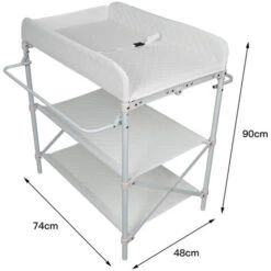 Fasciatoio Bianco, Fasciatoio + 2 Ripiani, Ruote 10 Fasciatoio Bianco, Fasciatoio + 2 Ripiani, Ruote -Cameretta Per Bambini 35184497 4