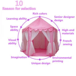 Tenda Per Bambini Tenda Per Tende Tenda Per Bambini Pieghevole Princes Princess Tenda Per Bambini Castello Play House -Cameretta Per Bambini 35811763 3