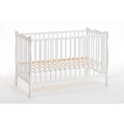 Letto Culla Bambini Neonati 124x82x71 Cm In Legno Di Pino Ala Colore Bianco -Cameretta Per Bambini 37467161 5