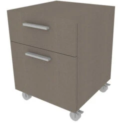 709C - Cassettiera Cameretta-ufficio L 45 Con Ruote E 2 Cassetti H.16+h.32, Con Guide A Chiusura Rallentata 45x45x60 (LxPxH) - Ecru Cappuccino -Cameretta Per Bambini 39160710 4