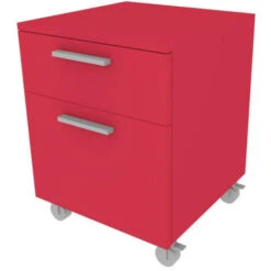 709C - Cassettiera Cameretta-ufficio L 45 Con Ruote E 2 Cassetti H.16+h.32, Con Guide A Chiusura Rallentata 45x45x60 (LxPxH) - Ecru Cappuccino -Cameretta Per Bambini 39160710 5