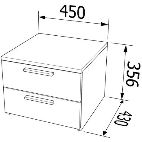 720CZ2 - Cassettiera Cameretta-ufficio L 45 E 2 Cassetti H.16, Con Guide A Chiusura Rallentata 45x45x35,8 (LxPxH) - Olmo Jerez Scuro 4 720CZ2 - Cassettiera Cameretta-ufficio L 45 E 2 Cassetti H.16, Con Guide A Chiusura Rallentata 45x45x35,8 (LxPxH) - Olmo Jerez Scuro - immagine 2
