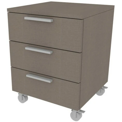 709C3 - Cassettiera Cameretta-ufficio L 45 Con Ruote E 3 Cassetti H.16, Con Guide A Chiusura Rallentata 45x45x60 (LxPxH) - Rosso 7 709C3 - Cassettiera Cameretta-ufficio L 45 Con Ruote E 3 Cassetti H.16, Con Guide A Chiusura Rallentata 45x45x60 (LxPxH) - Rosso - immagine 5