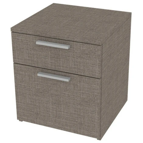 709CZ - Cassettiera Cameretta-ufficio L 45 E 2 Cassetti H.16 E H32, Con Guide A Chiusura Rallentata 45x45x51,6 (LxPxH) - Grigio Fumo 3 709CZ - Cassettiera Cameretta-ufficio L 45 E 2 Cassetti H.16 E H32, Con Guide A Chiusura Rallentata 45x45x51,6 (LxPxH) - Grigio Fumo