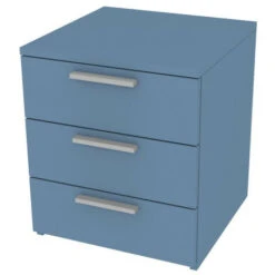 709CZ3 - Cassettiera Cameretta-ufficio L 45 E 3 Cassetti H.16, Con Guide A Chiusura Rallentata 45x45x51,8 (LxPxH) - Avio/Marina