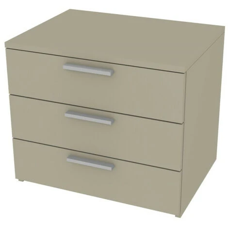 809CZ3 - Cassettiera Cameretta-ufficio L 60 E 3 Cassetti H.16, Con Guide A Chiusura Rallentata 60x45x51,8 (LxPxH) - Ecru Cappuccino 3 809CZ3 - Cassettiera Cameretta-ufficio L 60 E 3 Cassetti H.16, Con Guide A Chiusura Rallentata 60x45x51,8 (LxPxH) - Ecru Cappuccino