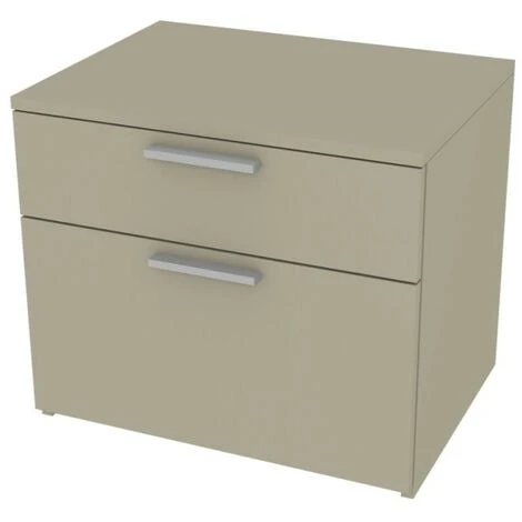 809CZ - Cassettiera Cameretta-ufficio L 60 E 2 Cassetti H.16, E H. 32 Con Guide A Chiusura Rallentata 60x45x51,8 (LxPxH) - Grigio Fumo 6 809CZ - Cassettiera Cameretta-ufficio L 60 E 2 Cassetti H.16, E H. 32 Con Guide A Chiusura Rallentata 60x45x51,8 (LxPxH) - Grigio Fumo - immagine 4