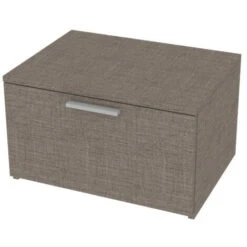 820CZ - Cassettiera Cameretta-ufficio L 60 E 1 Cassetti H.32, Con Guide A Chiusura Rallentata 60x45x35,6 (LxPxH) - Rovere Sbiancato -Cameretta Per Bambini 39160925 5