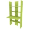 999SC - Libreria Cameretta O Soggiorno Con Scrivania, Design Moderno Pulito Ed Essenziale 177x90x58,2 - Verde Lime -Cameretta Per Bambini 39161533 1