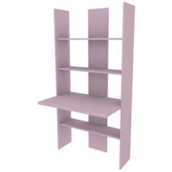 999SC - Libreria Cameretta O Soggiorno Con Scrivania, Design Moderno Pulito Ed Essenziale 177x90x58,2 - Verde Lime -Cameretta Per Bambini 39161533 4