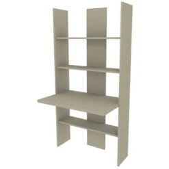 999SC - Libreria Cameretta O Soggiorno Con Scrivania, Design Moderno Pulito Ed Essenziale 177x90x58,2 - Verde Lime -Cameretta Per Bambini 39161533 5