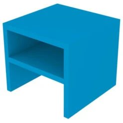 PUR454 - Comodino A Giorno Con Ripiano, Semplice Design 45x45x41 (LxPxH) - Quercia -Cameretta Per Bambini 39161569 4