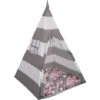 Selonis Tenda Indiana Tipi Gioco Per Bambini Con 100 Palline Colorate, Righe Grigio-Bianco:Perla/Grigio/Trasp/Rosa Chiaro 1 Selonis Tenda Indiana Tipi Gioco Per Bambini Con 100 Palline Colorate, Righe Grigio-Bianco:Perla/Grigio/Trasp/Rosa Chiaro -Cameretta Per Bambini 39461518 1