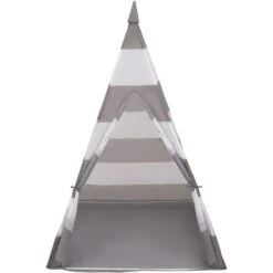 Selonis Tenda Indiana Tipi Gioco Per Bambini Con 100 Palline Colorate, Righe Grigio-Bianco:Perla/Grigio/Trasp/Rosa Chiaro 9 Selonis Tenda Indiana Tipi Gioco Per Bambini Con 100 Palline Colorate, Righe Grigio-Bianco:Perla/Grigio/Trasp/Rosa Chiaro -Cameretta Per Bambini 39461518 3