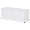 HOMCOM Panca Contenitore Multiuso Con Coperchio Apribile - Bianco -Cameretta Per Bambini 39494248 1