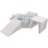 KiddyMoon Area Di Gioco In Schiuma Con Tondo Piscina Di Palline (200 Palline) Per Bambini, Grigioch:Perla/Grigio/Trasparente/Azzurro/Menta 2 KiddyMoon Area Di Gioco In Schiuma Con Tondo Piscina Di Palline (200 Palline) Per Bambini, Grigioch:Perla/Grigio/Trasparente/Azzurro/Menta -Cameretta Per Bambini 39781382 1