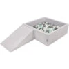 KiddyMoon Area Di Gioco In Schiuma Con Quadrato Piscina Di Palline (200 Palline) Per Bambini, Grigioch:Bianco/Grigio/Menta 1 KiddyMoon Area Di Gioco In Schiuma Con Quadrato Piscina Di Palline (200 Palline) Per Bambini, Grigioch:Bianco/Grigio/Menta -Cameretta Per Bambini 39781532 1