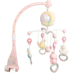 Ninna Nanna Musicale Mobile Multifunzione - Rosa -Cameretta Per Bambini 40390849 3