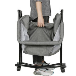 Culla Portatile Pieghevole Da Viaggio Con Zanzariera 0-2 Anni 60 Kg Grigio 106 92 55 Cm -Cameretta Per Bambini 42188411 4