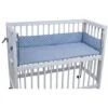 Nido Intarsiato Per La Culla MAXI Boxspring Azzurro Con Corone TiSsi -Cameretta Per Bambini 42731644 1