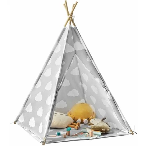 SoBuy Tenda Indiani Bambini Teepee Bambini Casette Bambini Tenda Per Bambini Casetta Da Giardino Per Bambini Modello Nuvola OSS03-A01 3 SoBuy Tenda Indiani Bambini Teepee Bambini Casette Bambini Tenda Per Bambini Casetta Da Giardino Per Bambini Modello Nuvola OSS03-A01