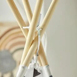 SoBuy Tenda Indiani Bambini Teepee Bambini Casette Bambini Tenda Per Bambini Casetta Da Giardino Per Bambini Modello Triangolo OSS03-A02 -Cameretta Per Bambini 42844498 3