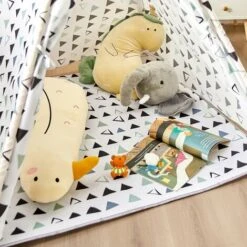 SoBuy Tenda Indiani Bambini Teepee Bambini Casette Bambini Tenda Per Bambini Casetta Da Giardino Per Bambini Modello Triangolo OSS03-A02 -Cameretta Per Bambini 42844498 4