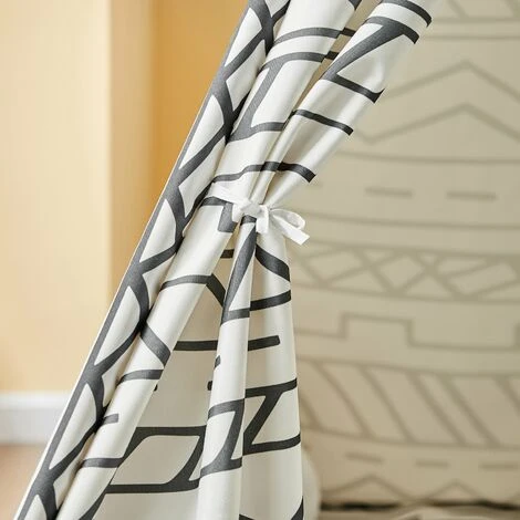 SoBuy Tenda Indiani Bambini Teepee Bambini Casette Bambini Tenda Per Bambini Casetta Da Giardino Per Bambini Modello Geometria OSS03-A03 5 SoBuy Tenda Indiani Bambini Teepee Bambini Casette Bambini Tenda Per Bambini Casetta Da Giardino Per Bambini Modello Geometria OSS03-A03 - immagine 3