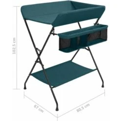 Fasciatoio Verde In Ferro VidaXL -Cameretta Per Bambini 42919184 3