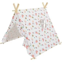 Tenda Tipi Per Bambini 2 Porte Una Finestra Bianco Per Interno Esterno Con Borsa