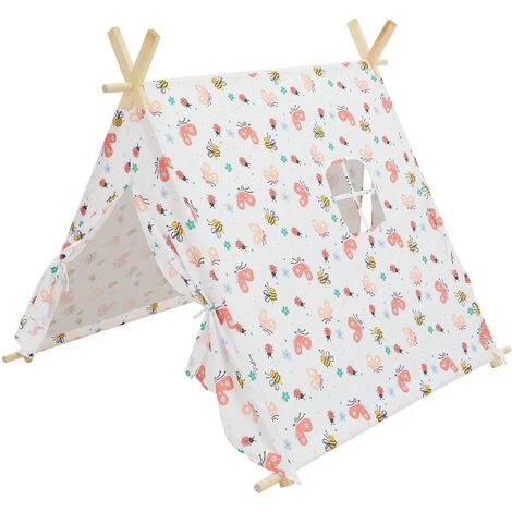 Tenda Tipi Per Bambini 2 Porte Una Finestra Bianco Per Interno Esterno Con Borsa 3 Tenda Tipi Per Bambini 2 Porte Una Finestra Bianco Per Interno Esterno Con Borsa