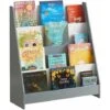 SoBuy Libreria Montessoriana Per Bambini Scaffale Portagiochi Portariviste Libreria Bambini Grigio KMB32-HG -Cameretta Per Bambini 45814876 1