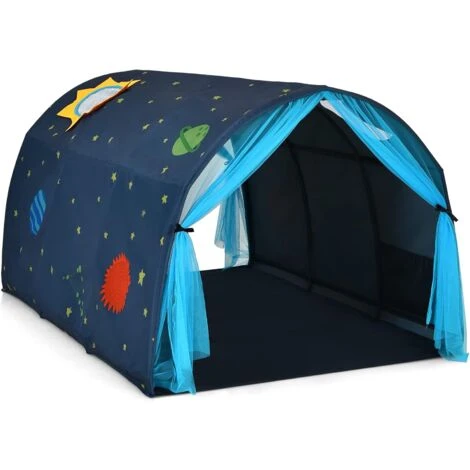Tenda Da Gioco Per Bambini, Tenda Per Letto Con Borsa Di Trasporto, Casetta Per Bambini Portatile, Per Camera Da Letto Salone Giochi, 144 X 102 X 82 Cm (Blu) 3 Tenda Da Gioco Per Bambini, Tenda Per Letto Con Borsa Di Trasporto, Casetta Per Bambini Portatile, Per Camera Da Letto Salone Giochi, 144 X 102 X 82 Cm (Blu)