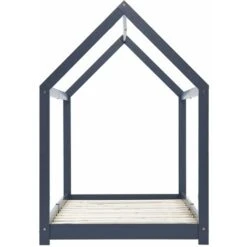 Nova Letto Per Bambini Grigio In Legno Massello Di Pino Varie Dimensioni Dimensioni : 80x160 Cm -Cameretta Per Bambini 46363238 4