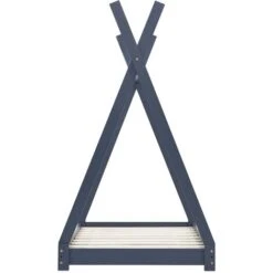 Nova Letto Per Bambini Grigio In Legno Massello Di Pino Varie Dimensioni Dimensioni : 80x160 Cm -Cameretta Per Bambini 46363255 4