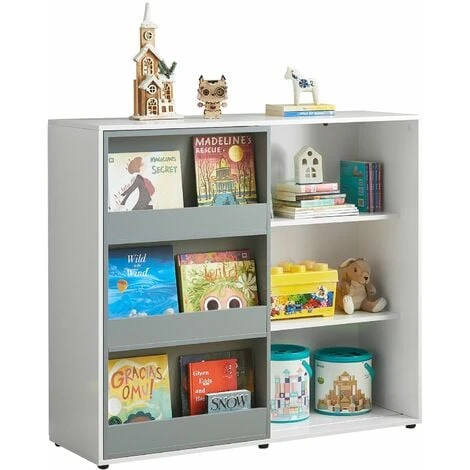 SoBuy Libreria Per Bambini Scaffale Per Bambini Con Porta Scorrevole Scaffale Per Giocattoli Scaffale Per Bambini Organizzatore Di Giocattoli Armadio Credenza 119x39X116cm, KMB33-W 3 SoBuy Libreria Per Bambini Scaffale Per Bambini Con Porta Scorrevole Scaffale Per Giocattoli Scaffale Per Bambini Organizzatore Di Giocattoli Armadio Credenza 119x39X116cm, KMB33-W